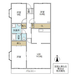 間取図画像 3LDK