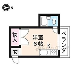 ライブコート二軒茶屋 1階ワンルームの間取り