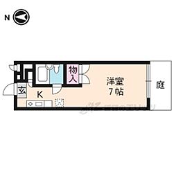 ハイツグリンカ 1階1Kの間取り