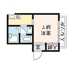 メゾン・ルイ・マリ 1Kの間取図画像