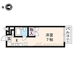 ハイツグリンカ 1Kの間取図画像