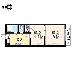 ス・プレールタナカ 2Kの間取図画像
