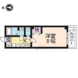 グランフィールド大宮 1Kの間取図画像
