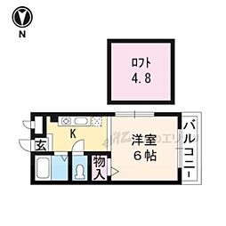メゾン西上総 1Kの間取図画像