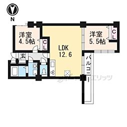 スペリオール宝ケ池 3DKの間取図画像