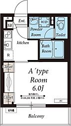 LEMERCI 1Kの間取図画像