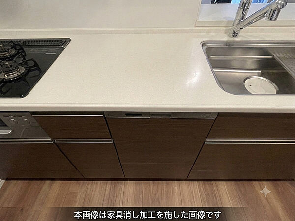 キッチン_食洗機付き（家具消し処理をしています）