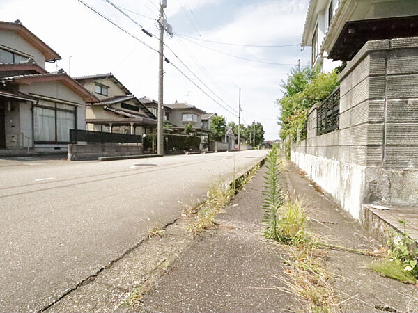 南から見た前面道路