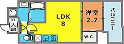 セレニテ神戸西エクラ 1LDKの間取図画像