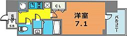 LAV神戸三宮 1Kの間取図画像