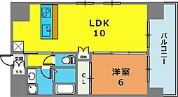 CITYSPIRE新神戸 1LDKの間取図画像