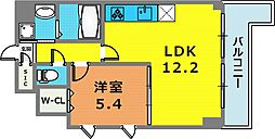 エルズステューディオ岡本 1LDKの間取図画像