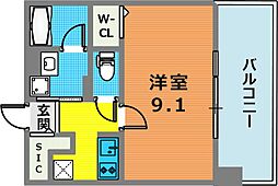 OTOWA神戸元町 1Kの間取図画像