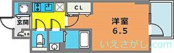 エスリード神戸三宮 1Kの間取図画像