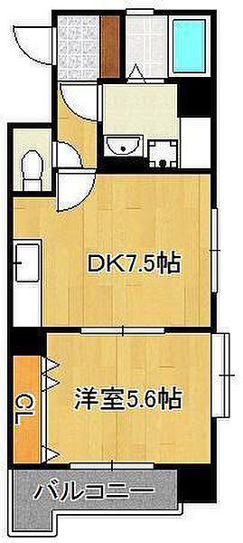 ＦＯＲＴＵＮＡＴＥ砂津 ｜福岡県北九州市小倉北区砂津1丁目(賃貸マンション1DK・4階・35.77㎡)の写真 その2