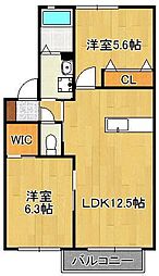 間取図画像 2LDK