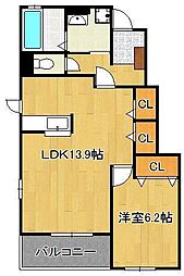 間取図画像 1LDK