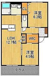 クラヴィエ赤坂A 1階/-