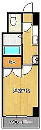 ビブレエナミ 1Kの間取図画像