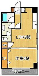 アヴィニール吉野 1LDKの間取図画像