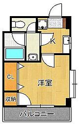 コテージ・東門司 1Kの間取図画像