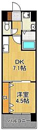 プレミア片野 1DKの間取図画像