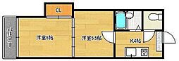 ロイヤルグランデ120 2Kの間取図画像