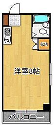 イーグルビル ワンルームの間取図画像