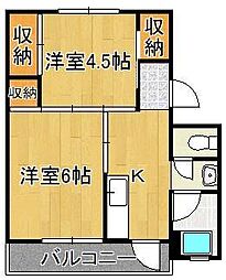 ビレッジハウス白野江1号棟 3階/-