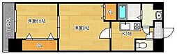 プリンセス香春口 2Kの間取図画像