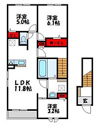 ブライトガーデンA 2階