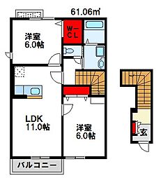 プレミールカネキ II 2階