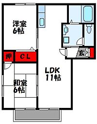 エクセレントM 2LDKの間取図画像