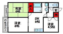 JR鹿児島本線 福間駅 バス12分 五反田下車 徒歩1分 1階/-
