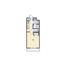 峠の館 1Kの間取図画像