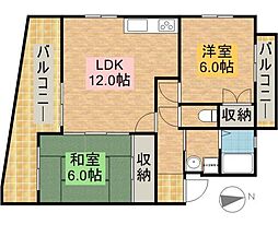 コスモスC 2階