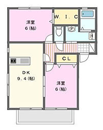 グランパルフェ2 2LDKの間取図画像