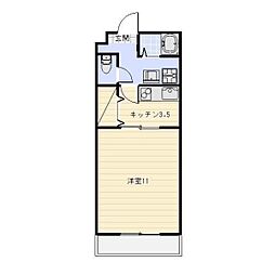 FORCE6 1Kの間取図画像