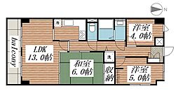 リアライズ城北 3LDKの間取図画像