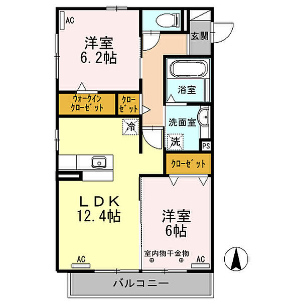 Relache 303｜静岡県浜松市中央区和合町(賃貸アパート2LDK・3階・59.92㎡)の写真 その2