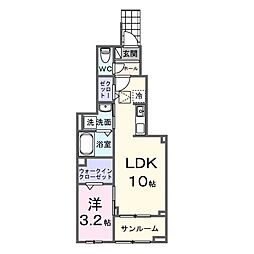 間取図画像 1LDK