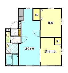 間取図画像 2LDK