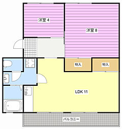 間取図画像 2LDK