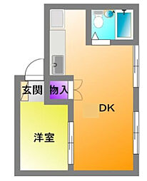 間取図画像 1DK