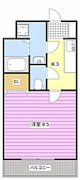 LUMIERE 1Kの間取図画像