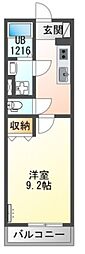 tissage(ティサージュ) 1Kの間取図画像