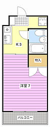 HONDAHOUSE 1Kの間取図画像