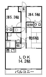 Vento484. 3LDKの間取図画像