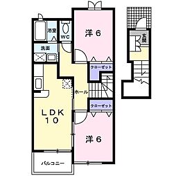 リーブ ホソエC 2階
