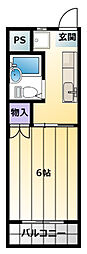 テニスビレッジ 1Kの間取図画像